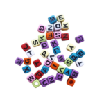 Letras en cubo colores sólidos (Surtidas)