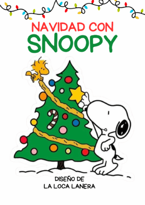 Corona Navideña Snoopy